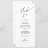 Moderne bruiloft in een binnenste plaats Hartelijk Programmakaart (Voorkant / Achterkant)