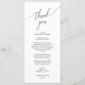 Moderne bruiloft in een binnenste plaats Hartelijk Programmakaart (Voorkant)