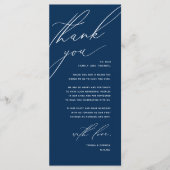 Moderne bruiloft in een binnenste plaats Hartelijk Programmakaart (Voorkant)