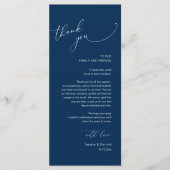 Moderne bruiloft in een binnenste plaats Hartelijk Programmakaart (Voorkant)