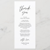 Moderne bruiloft in een binnenste plaats Hartelijk Programmakaart (Voorkant)