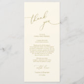 Moderne bruiloft in een binnenste plaats Hartelijk Programmakaart (Voorkant)