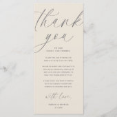 Moderne bruiloft in een binnenste plaats Hartelijk Programmakaart (Voorkant)