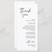 Moderne bruiloft in een binnenste plaats Hartelijk Programmakaart (Voorkant / Achterkant)