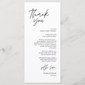 Moderne bruiloft in een binnenste plaats Hartelijk Programmakaart (Voorkant)