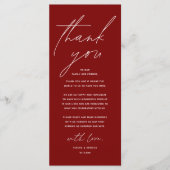 Moderne bruiloft in een binnenste plaats Hartelijk Programmakaart (Voorkant)