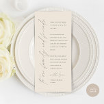 Moderne bruiloft in een binnenste plaats Hartelijk Programmakaart<br><div class="desc">Maak kennis met de perfecte finishing touch aan uw trouwreceptie - onze elegante Wedding Thank You Place Kaarten. Ontworpen om uw oprechte waardering uit te drukken voor de aanwezigheid van elke gast op uw speciale dag, zijn deze kaarten de ideale manier om een persoonlijk tintje aan uw eettafels toe te...</div>