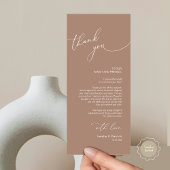 Moderne bruiloft in een binnenste plaats Hartelijk Programmakaart