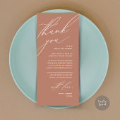 Moderne bruiloft in een binnenste plaats Hartelijk Programmakaart