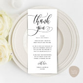 Moderne bruiloft in een binnenste plaats Hartelijk Programmakaart