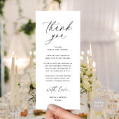 Moderne bruiloft in een binnenste plaats Hartelijk Programmakaart