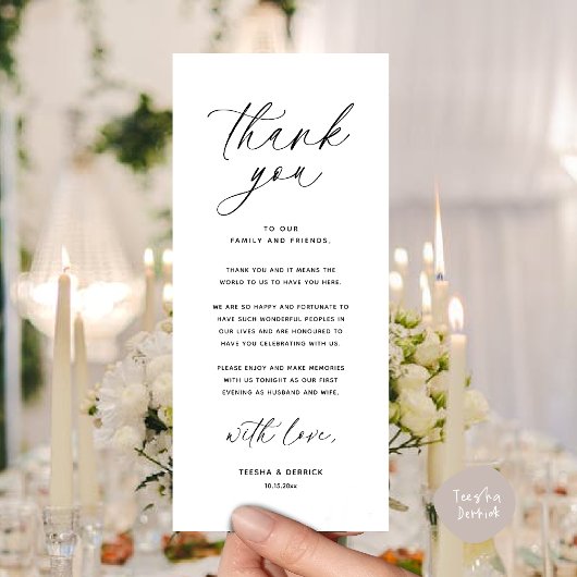 Moderne bruiloft in een binnenste plaats Hartelijk Programmakaart