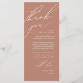 Moderne bruiloft in een binnenste plaats Hartelijk Programmakaart (Voorkant)