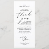 Moderne bruiloft in een binnenste plaats Hartelijk Programmakaart (Voorkant)