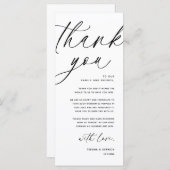 Moderne bruiloft in een binnenste plaats Hartelijk Programmakaart (Voorkant / Achterkant)