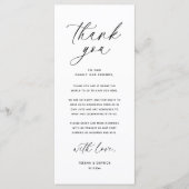 Moderne bruiloft in een binnenste plaats Hartelijk Programmakaart (Voorkant)