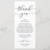 Moderne bruiloft in een binnenste plaats Hartelijk Programmakaart (Voorkant)