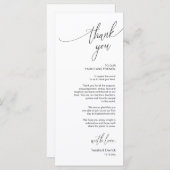 Moderne bruiloft in een binnenste plaats Hartelijk Programmakaart (Voorkant / Achterkant)