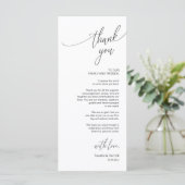 Moderne bruiloft in een binnenste plaats Hartelijk Programmakaart (Staand voorkant)