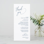 Moderne bruiloft in een binnenste plaats Hartelijk Programmakaart (Staand voorkant)