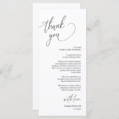 Moderne bruiloft in een binnenste plaats Hartelijk Programmakaart (Voorkant / Achterkant)