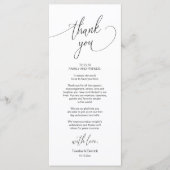 Moderne bruiloft in een binnenste plaats Hartelijk Programmakaart (Voorkant)