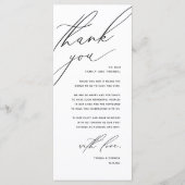 Moderne bruiloft in een binnenste plaats Hartelijk Programmakaart (Voorkant)