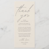 Moderne bruiloft in een binnenste plaats Hartelijk Programmakaart (Voorkant)