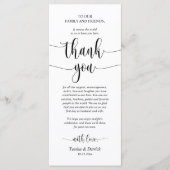 Moderne bruiloft in een binnenste plaats Hartelijk Programmakaart (Voorkant)