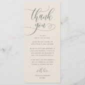 Moderne bruiloft in een binnenste plaats Hartelijk Programmakaart (Voorkant)