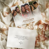 Moderne bruiloft Jubileum foto | Collage Kaart