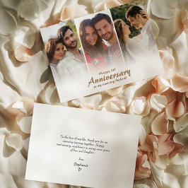 Moderne bruiloft Jubileum foto | Collage Kaart