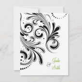 moderne bruiloft kaart (Achterkant)