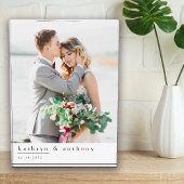 Moderne bruiloft Keepsake fotoblok