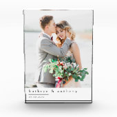 Moderne bruiloft Keepsake fotoblok (Voorkant)