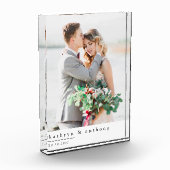 Moderne bruiloft Keepsake fotoblok (Links)