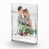 Moderne bruiloft Keepsake fotoblok (Rechts)