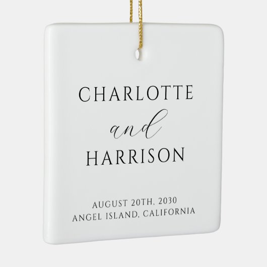 Moderne bruiloft keramisch ornament (Rechts)