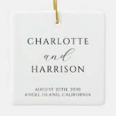 Moderne bruiloft keramisch ornament (Voorkant)