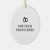 Moderne bruiloft kerst ornament (Rechts)