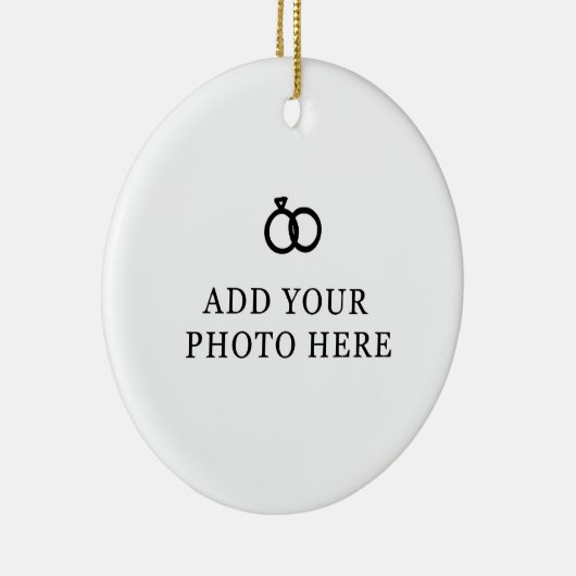 Moderne bruiloft kerst ornament (Rechts)