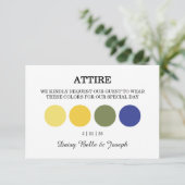 Moderne bruiloft kleding dress code behuizing Kaar Kaart (Staand voorkant)