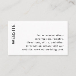 Moderne bruiloft kleine behuizing Kaart Visitekaartje