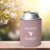 Moderne bruiloft liefde hart Koelbox | Stoffig Roo Blikjeskoeler