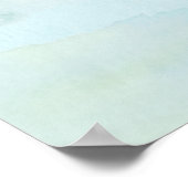 Moderne bruiloft met strandthema welkomstposter poster (Hoek)