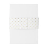 Moderne bruiloft met wit en goudvet uitnodigingen wikkel (Achterkant Voorbeeld)