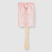 Moderne bruiloft minimalistische elegante Romeo en Handwaaier (Voorkant)