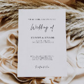 Moderne bruiloft nodigt uit tot Sjabloon Kaart