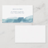 Moderne bruiloft- of informatiekaart voor de Oceaa Visitekaartje (Voorkant / Achterkant)