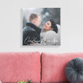 Moderne bruiloft offerte aangepaste foto canvas af (Insitu (Woonkamer))